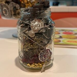 Mystery Jar Jewelry in Glass Jar! Treasures galore!